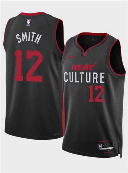 Men's Miami Heat #12 Dru Smith Black 2024 City Edition Stitched Basketball Jersey Dzhi,We sell and wholesale Men's Miami Heat #12 Dru Smith Black 2024 City Edition Stitched Basketball Jersey Dzhi on line form chian!